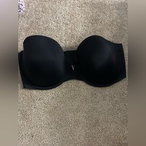Victoria Secret Black Illusions Smooth Uplift Strapless Bra